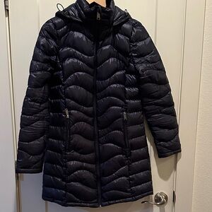 Andrew Marc Navy Puffer Coat S